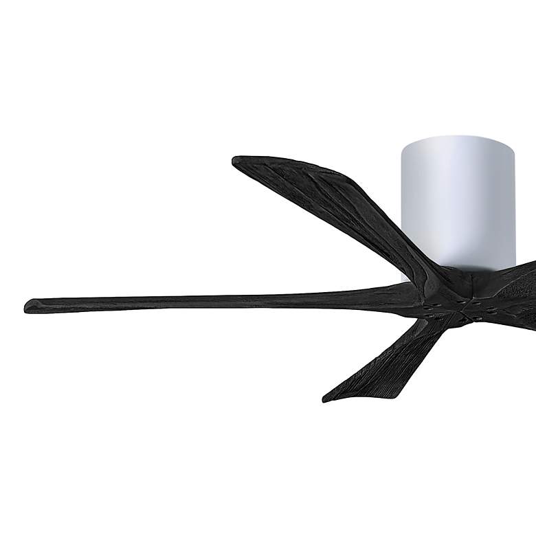 Image 3 52" Matthews Irene-5H White and Black Hugger Ceiling Fan with Remote more views