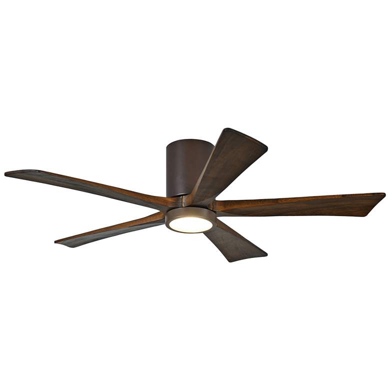 Image 2 52 inch Matthews Irene-5HLK Bronze Hugger Ceiling Fan with LED and Remote