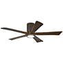 52" Matthews Irene-5HLK Bronze Hugger Ceiling Fan with LED and Remote