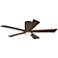 52" Matthews Irene-5HLK Bronze Hugger Ceiling Fan with LED and Remote