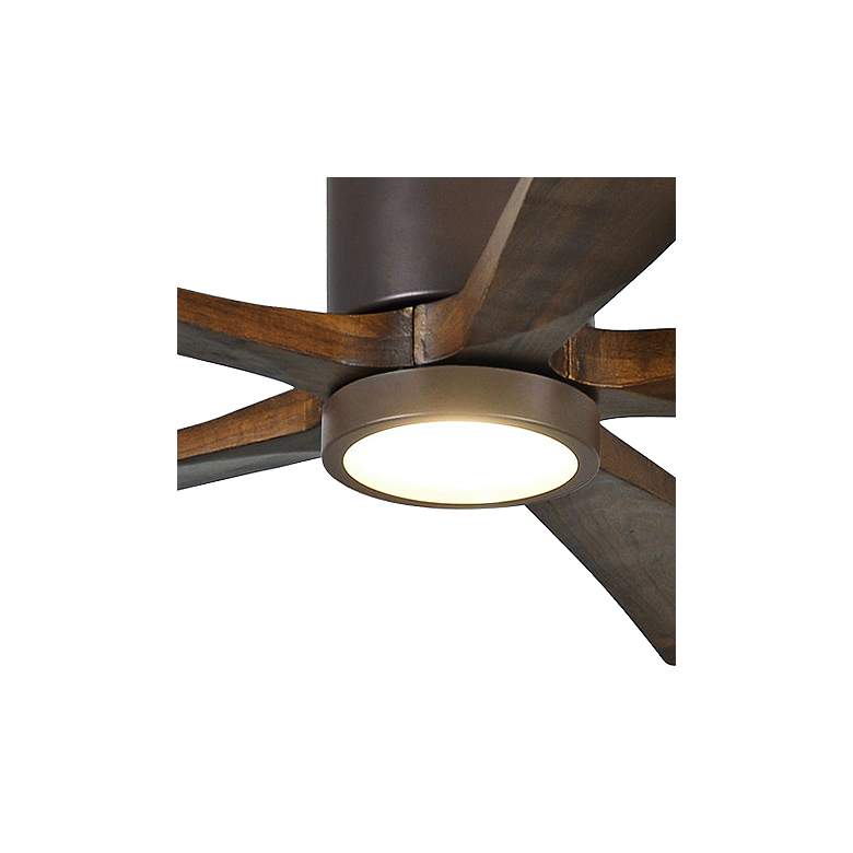 Image 4 52" Matthews Irene-5HLK Bronze Hugger Ceiling Fan with LED and Remote more views