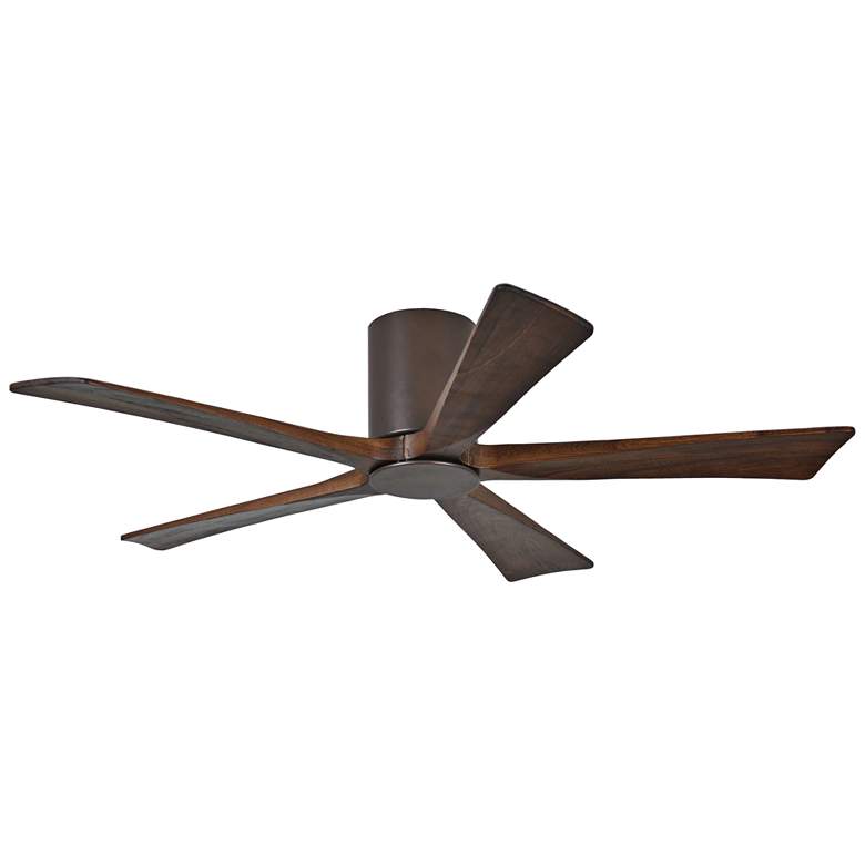 Image 5 52" Matthews Irene-5HLK Bronze Hugger Ceiling Fan with LED and Remote more views