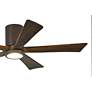 7_52" Matthews Irene-5HLK Bronze Hugger Ceiling Fan with LED and Remote more views