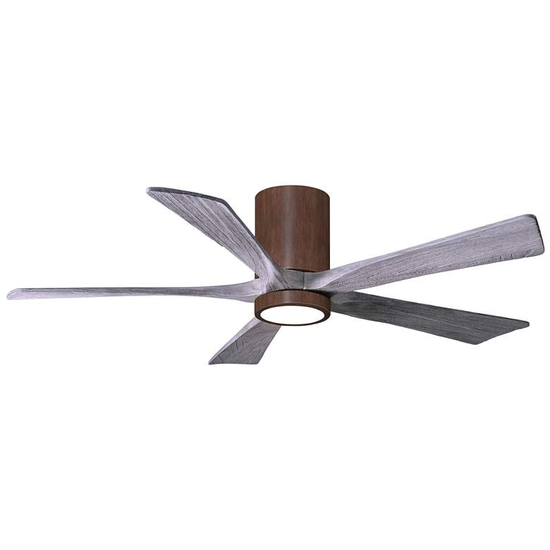 Image 1 52" Matthews Irene-5HLK Walnut and Barn Wood LED Ceiling Fan