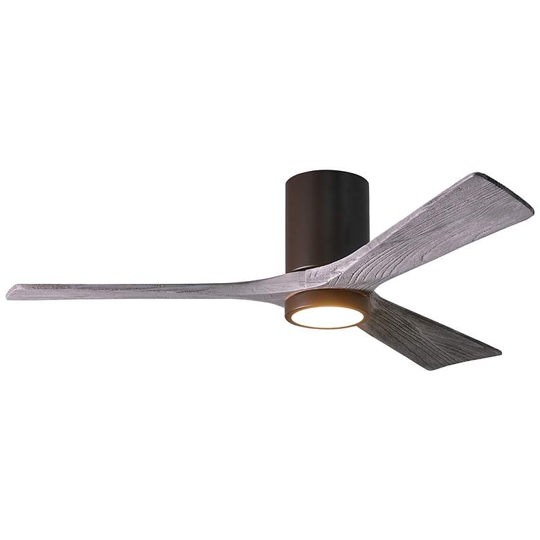 Image 1 52" Matthews Irene Three Blade Bronze/Wood Hugger LED Ceiling Fan