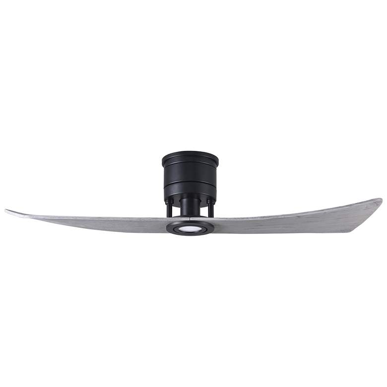 Image 1 52 inch Matthews Lindsay Black Barnwood LED 2-Blade Ceiling Fan