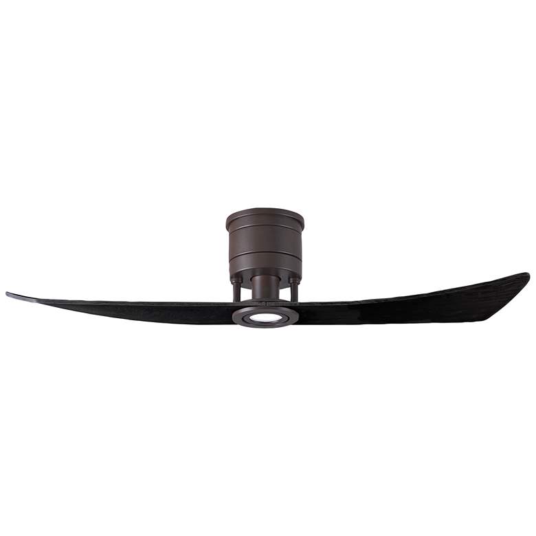 Image 5 52" Matthews Lindsay Bronze Black LED Damp Ceiling Fan with Remote more views