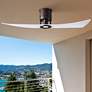52" Matthews Lindsay Bronze White LED Damp Ceiling Fan with Remote