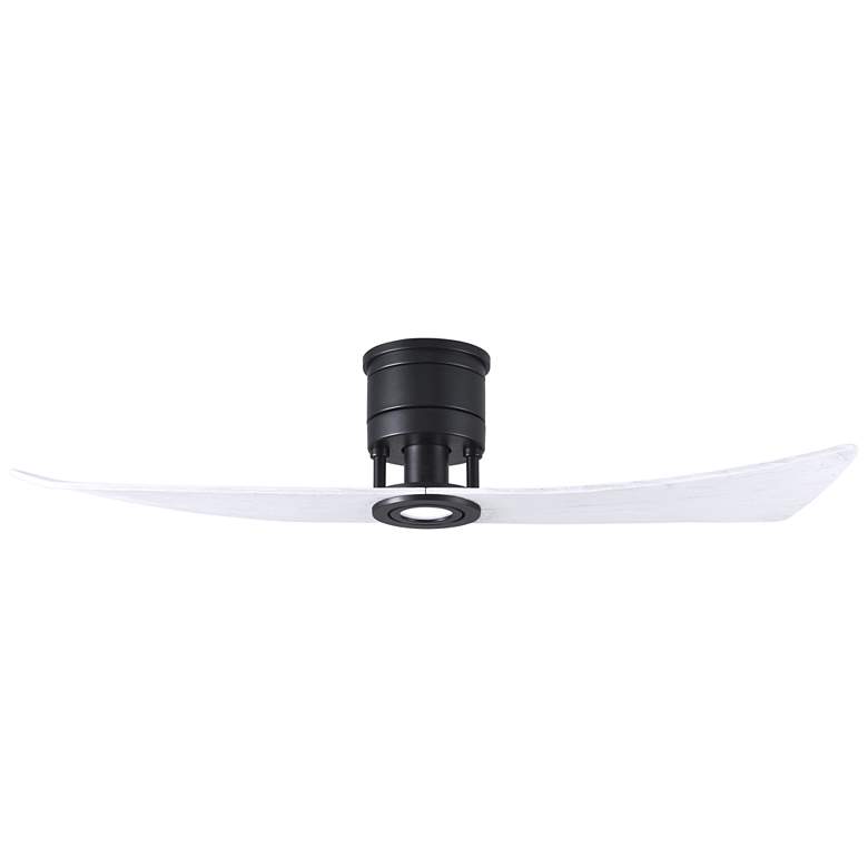 Image 1 52" Matthews Lindsay LED Black and White Modern 2-Blade Ceiling Fan