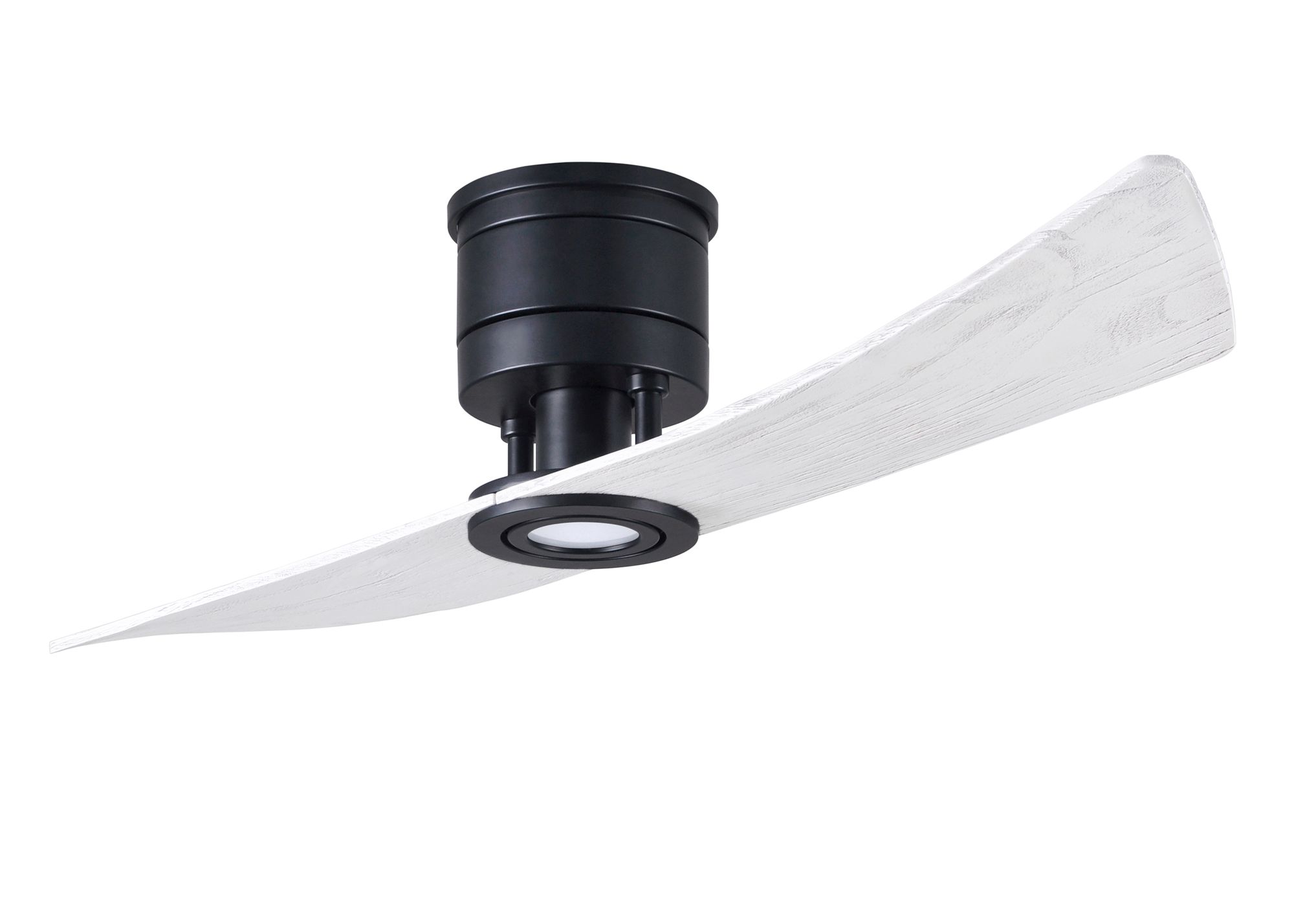 Image 2 52" Matthews Lindsay LED Black and White Modern 2-Blade Ceiling Fan more views