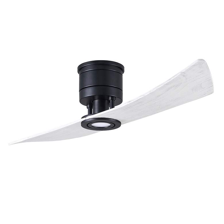 Image 2 52" Matthews Lindsay LED Black and White Modern 2-Blade Ceiling Fan more views