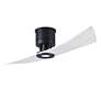 2_52" Matthews Lindsay LED Black and White Modern 2-Blade Ceiling Fan more views