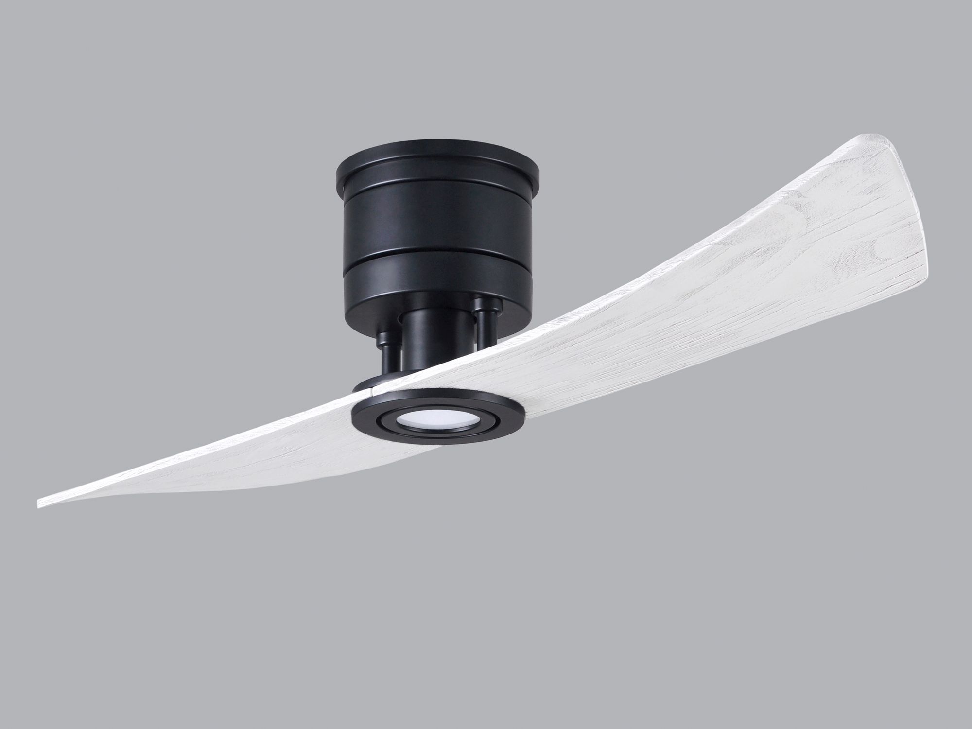 Image 3 52" Matthews Lindsay LED Black and White Modern 2-Blade Ceiling Fan more views