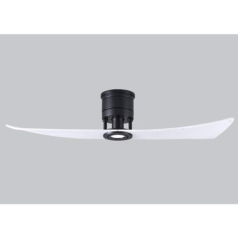 Image 4 52" Matthews Lindsay LED Black and White Modern 2-Blade Ceiling Fan more views