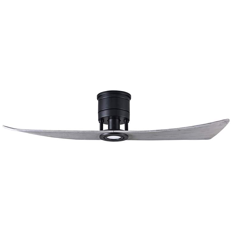 Image 2 52" Matthews Lindsay Matte Black Barn Wood LED Ceiling Fan