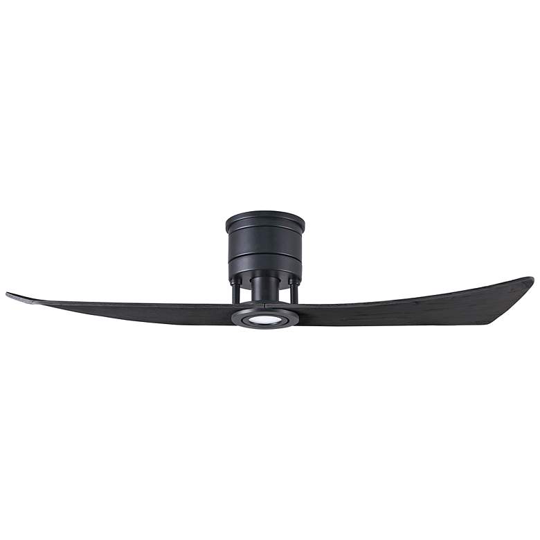 Image 2 52" Matthews Lindsay Matte Black LED Ceiling Fan