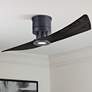 1_52" Matthews Lindsay Matte Black LED Ceiling Fan