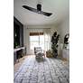 5_52" Matthews Lindsay Matte Black LED Ceiling Fan more views