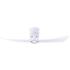 52" Matthews Lindsay Matte White LED Damp Ceiling Fan with Remote