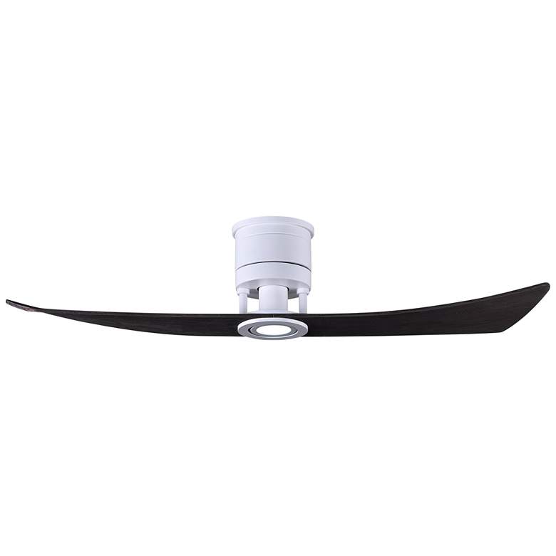 Image 2 52" Matthews Lindsay White and Black LED Damp Ceiling Fan with Remote