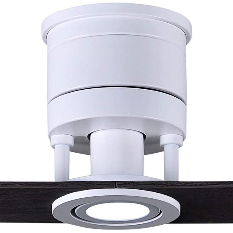 Image 3 52" Matthews Lindsay White and Black LED Damp Ceiling Fan with Remote more views