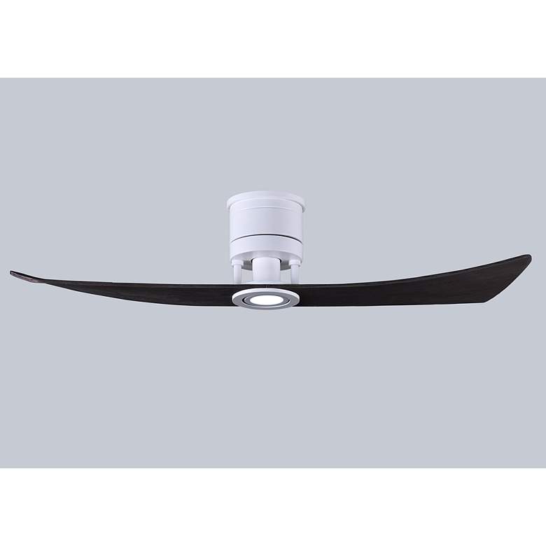Image 5 52" Matthews Lindsay White and Black LED Damp Ceiling Fan with Remote more views
