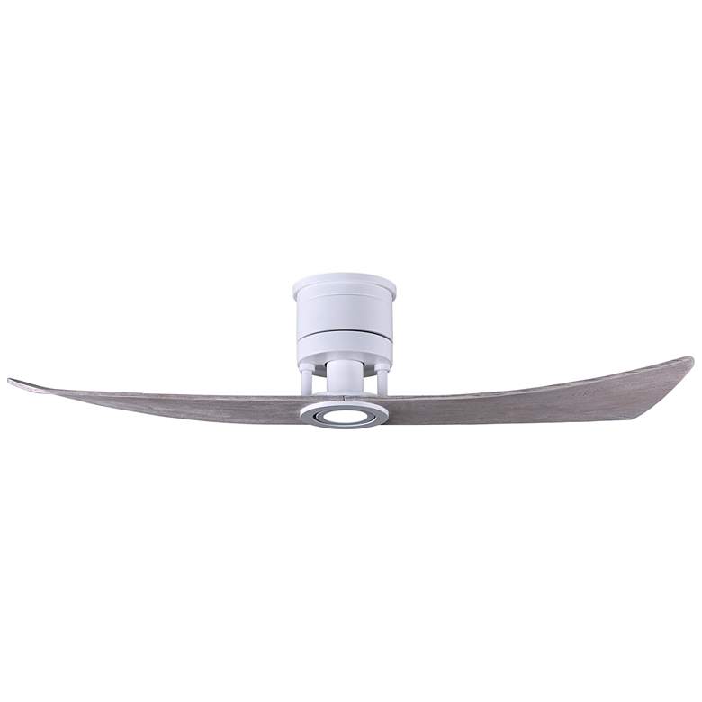 Image 2 52" Matthews Lindsay White Barnwood LED Damp Ceiling Fan with Remote