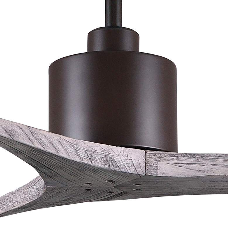 Image 3 52" Matthews Mollywood Bronze Barnwood Damp Outdoor Fan with Remote more views