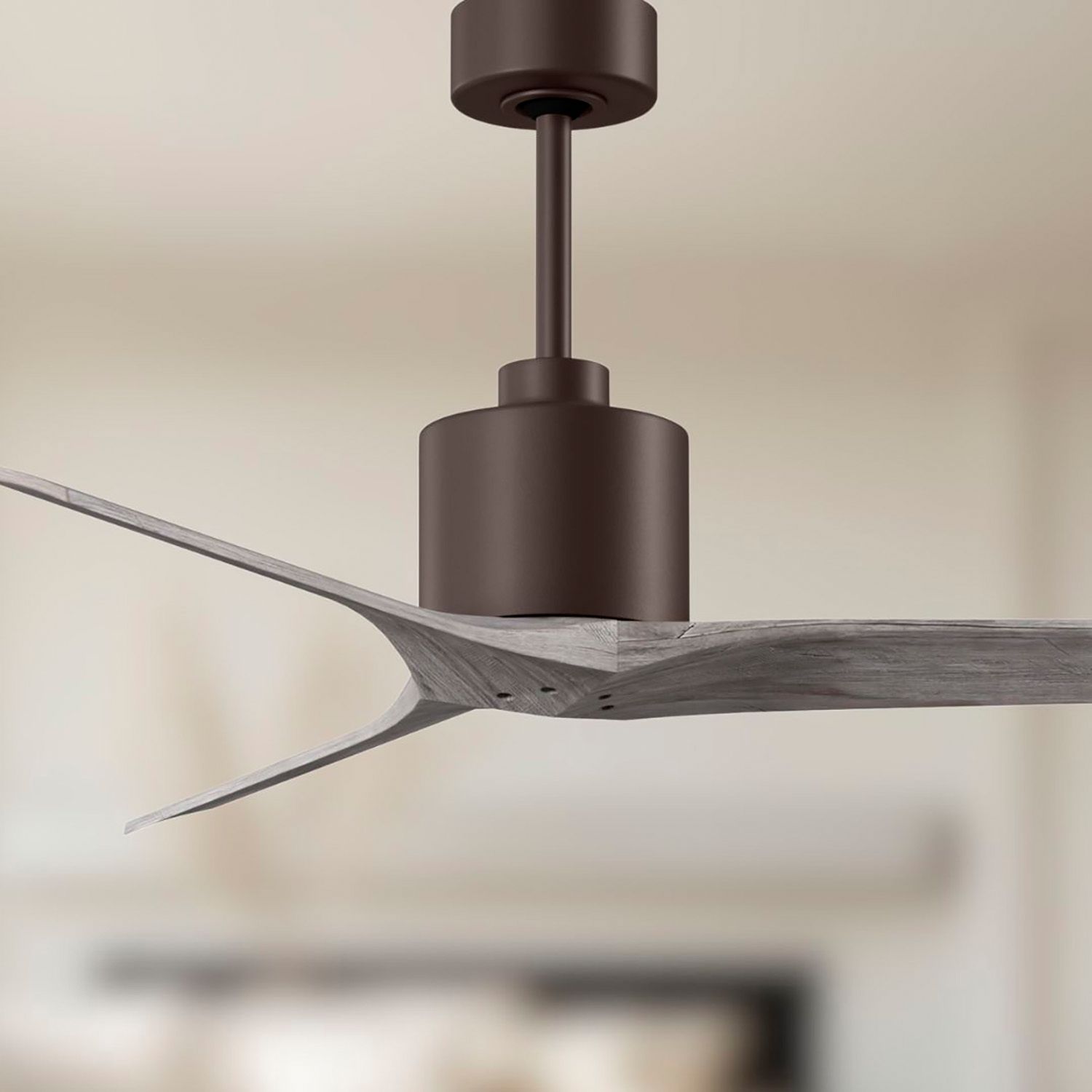 Image 5 52" Matthews Mollywood Bronze Barnwood Damp Outdoor Fan with Remote more views