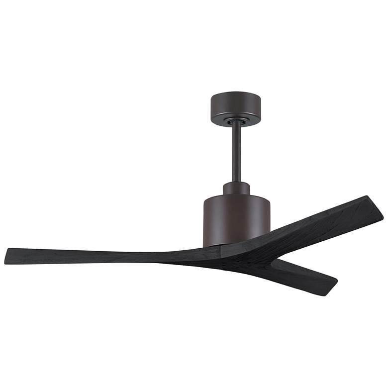 Image 5 52 inch Matthews Mollywood Bronze Black Damp Rated Ceiling Fan with Remote more views
