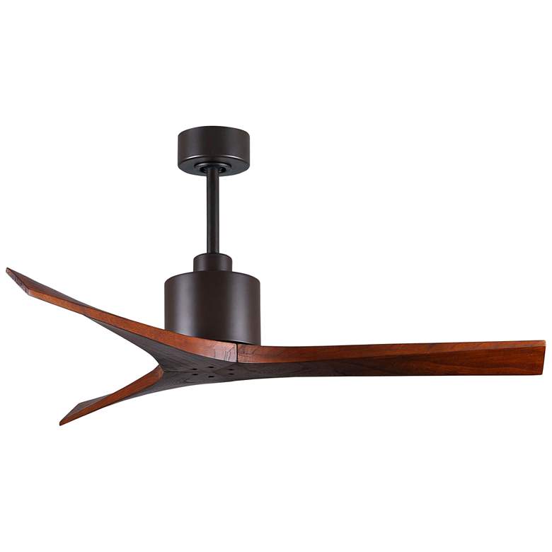 Image 2 52" Matthews Mollywood Bronze Walnut Damp Rated Fan with Remote