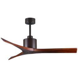 52&quot; Matthews Mollywood Bronze Walnut Damp Rated Fan with Remote