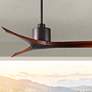 52" Matthews Mollywood Bronze Walnut Damp Rated Fan with Remote