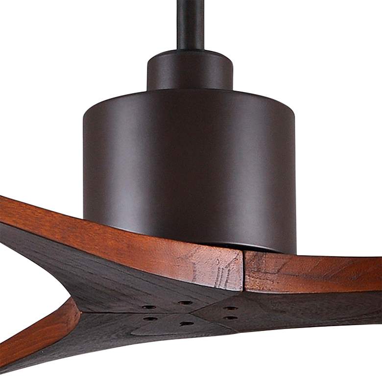 Image 3 52" Matthews Mollywood Bronze Walnut Damp Rated Fan with Remote more views