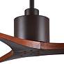52" Matthews Mollywood Bronze Walnut Damp Rated Fan with Remote