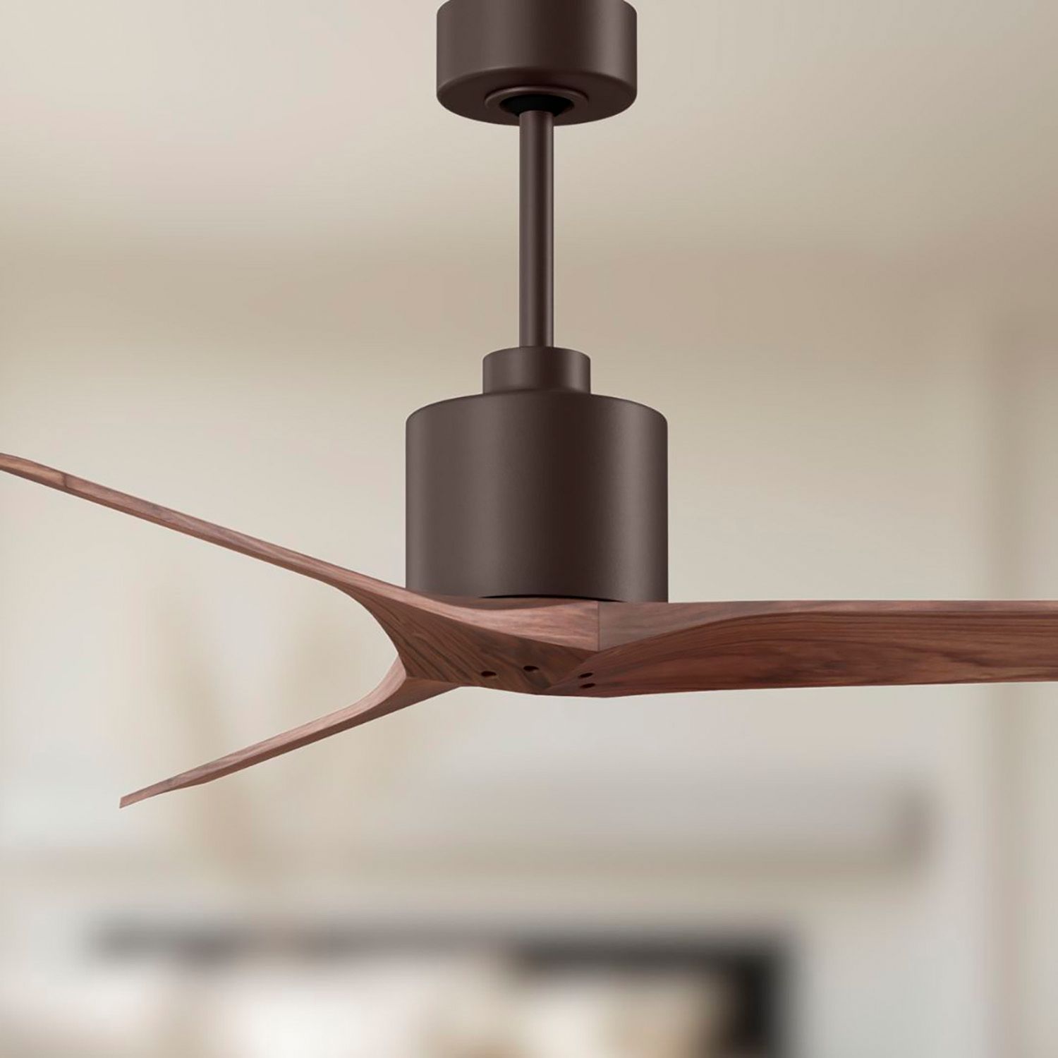 Image 5 52" Matthews Mollywood Bronze Walnut Damp Rated Fan with Remote more views