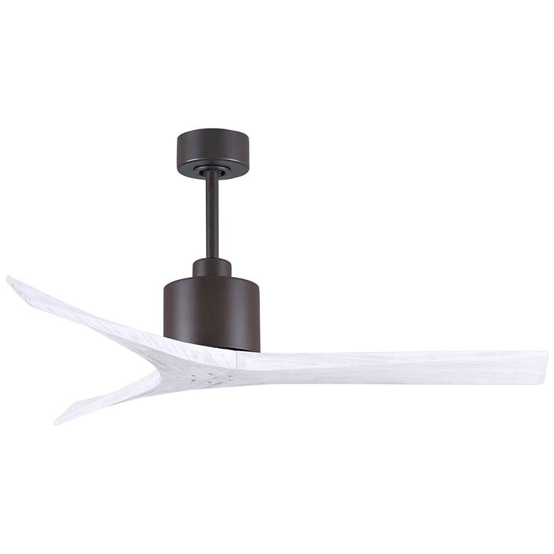 Image 2 52" Matthews Mollywood Bronze White Outdoor Ceiling Fan with Remote