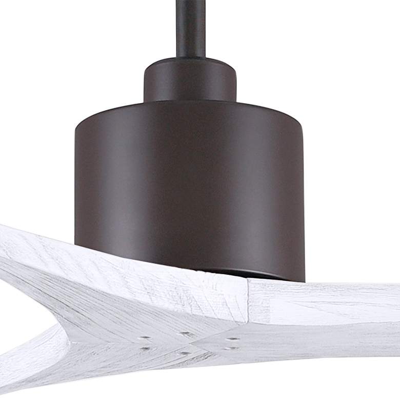 Image 3 52" Matthews Mollywood Bronze White Outdoor Ceiling Fan with Remote more views