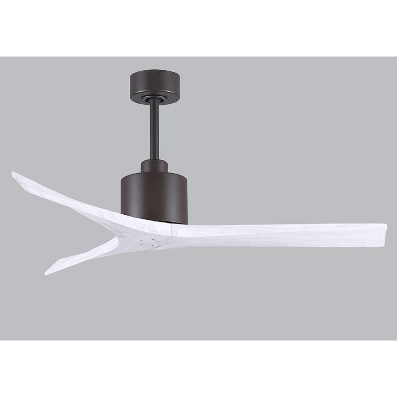 Image 7 52" Matthews Mollywood Bronze White Outdoor Ceiling Fan with Remote more views