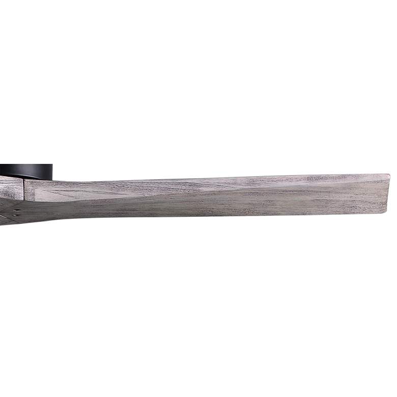 Image 4 52" Matthews Mollywood Matte Black Barnwood Damp Rated Fan with Remote more views