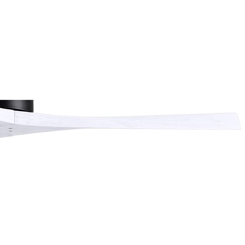 Image 4 52" Matthews Mollywood Matte Black White Damp Rated Fan with Remote more views