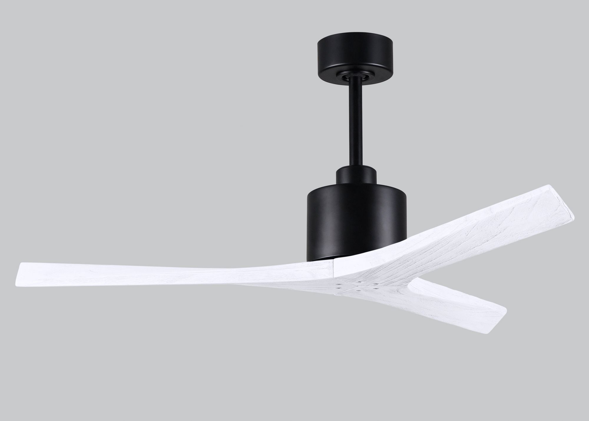 Image 6 52" Matthews Mollywood Matte Black White Damp Rated Fan with Remote more views