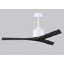 6_52" Matthews Mollywood Matte White Black Damp Rated Fan with Remote more views
