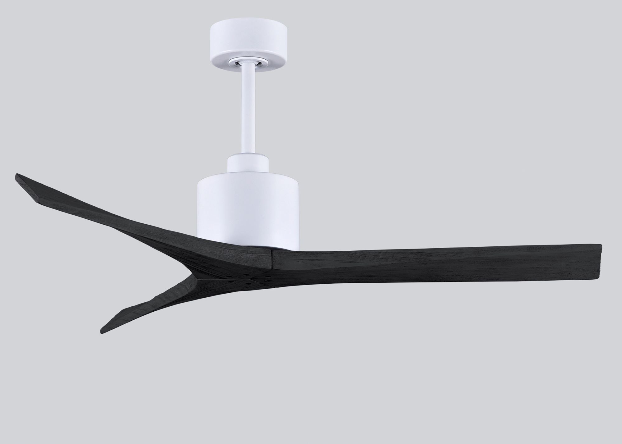 Image 7 52" Matthews Mollywood Matte White Black Damp Rated Fan with Remote more views