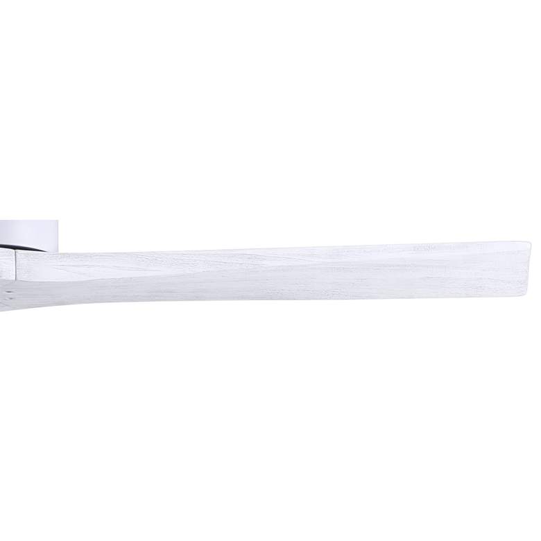 Image 4 52" Matthews Mollywood Matte White Outdoor Ceiling Fan with Remote more views