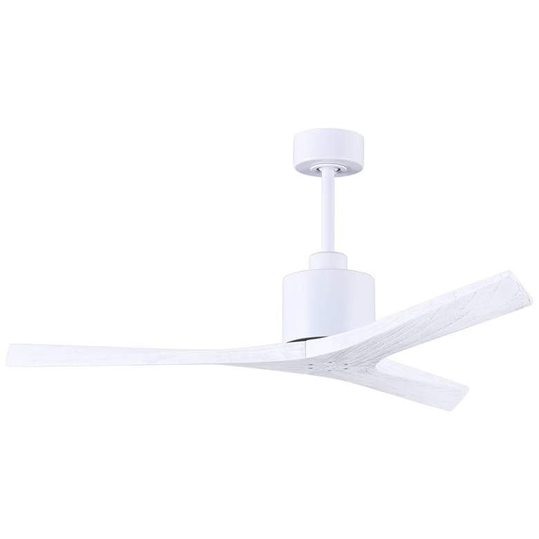Image 5 52" Matthews Mollywood Matte White Outdoor Ceiling Fan with Remote more views