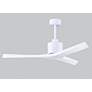 6_52" Matthews Mollywood Matte White Outdoor Ceiling Fan with Remote more views