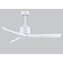 7_52" Matthews Mollywood Matte White Outdoor Ceiling Fan with Remote more views