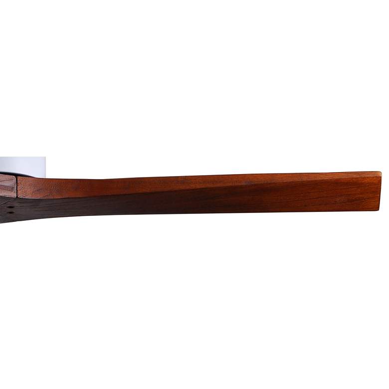 Image 4 52" Matthews Mollywood Matte White Walnut Damp Rated Fan with Remote more views