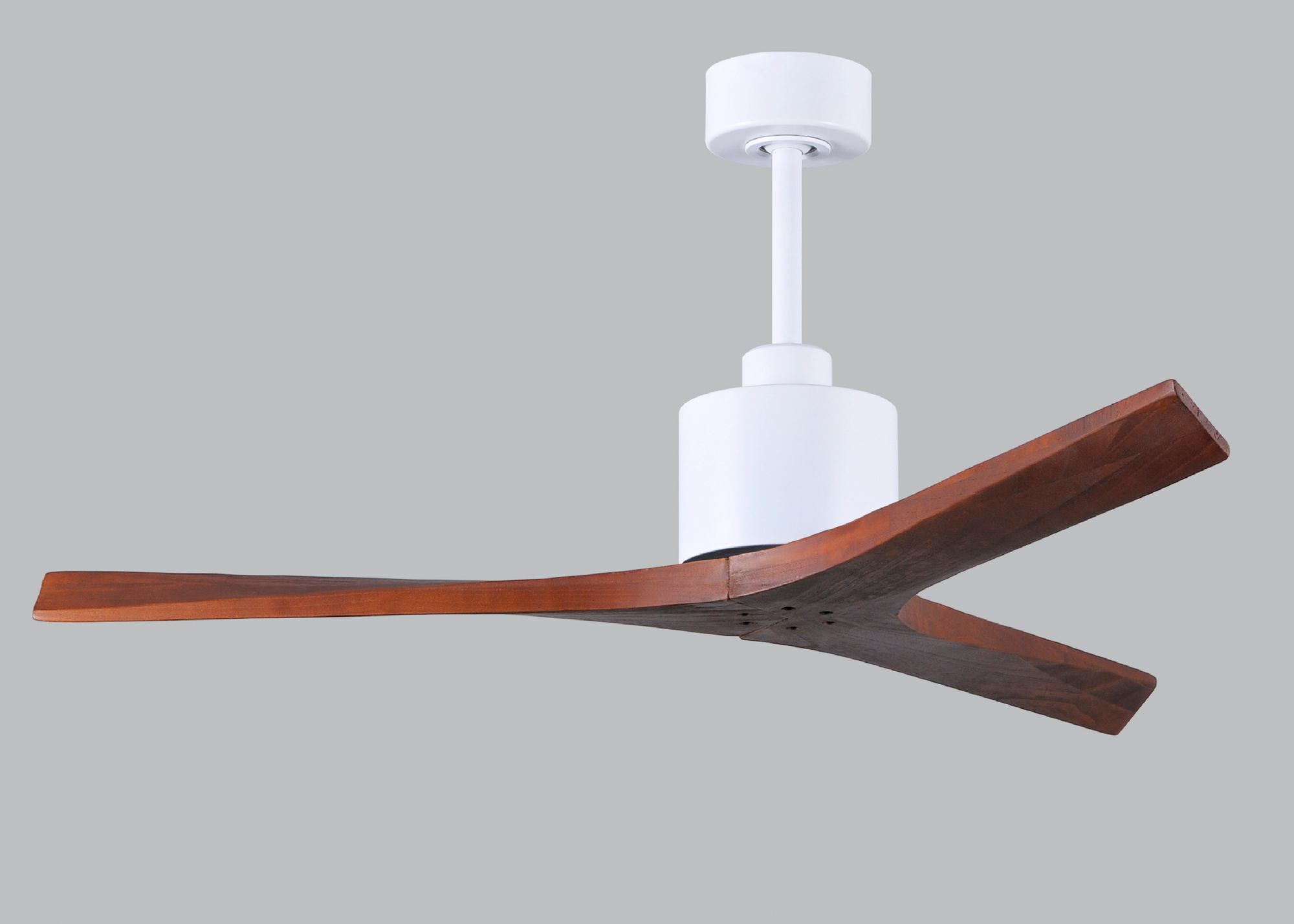 Image 7 52" Matthews Mollywood Matte White Walnut Damp Rated Fan with Remote more views